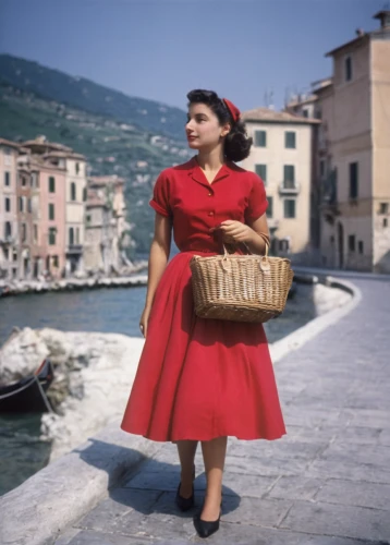 woman holding pie,woman with ice-cream,man in red dress,gondolier,sophia loren,girl with bread-and-butter,girl in red dress,basket weaver,sicilian cuisine,travel woman,lady in red,basket maker,jane russell-female,cigarette girl,vintage fashion,italian painter,italia,italy,marroni,parmigiano-reggiano,Art,Artistic Painting,Artistic Painting 09