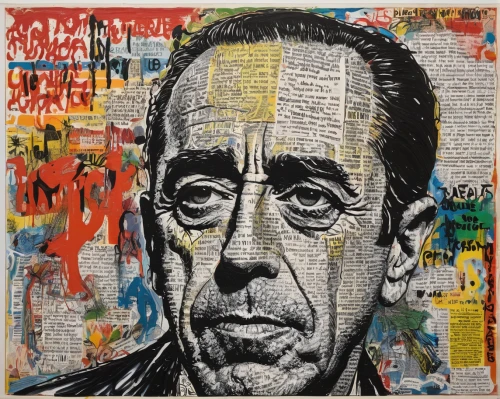 humphrey bogart,analyze,cool pop art,popart,torn paper,pop art style,mixed media,newsprint,modern pop art,pop art,effect pop art,pop art people,pop-art,pop - art,chopin,art paper,cage,newspapers,fool cage,hans christian andersen,Conceptual Art,Graffiti Art,Graffiti Art 10