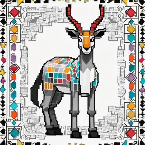 kudu,plaid elephant,cross-stitch,geometrical animal,anglo-nubian goat,llama,zebu,rubik,deer illustration,mechanical puzzle,scrapbook clip art,electric donkey,okapi,manchurian stag,tribal bull,bazlama,blackbuck,altiplano,houses clipart,coloring for adults,Unique,Pixel,Pixel 03