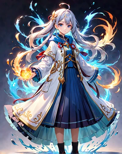 kantai collection sailor,winterblueher,monsoon banner,show off aurora,kantai,cg artwork,merlin,delta sailor,wiz,umiuchiwa,water-the sword lily,vanessa (butterfly),polar aurora,aurora,ferry,elza,alibaba,naval officer,constellation unicorn,portrait background,Anime,Anime,General