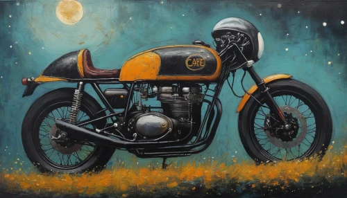 cafe racer,motorcycle,motorbike,old motorcycle,motorcycles,black motorcycle,triumph motor company,oil painting on canvas,harley-davidson,bike pop art,harley davidson,triumph,motorcyclist,chalk drawing,motorcycling,w100,simson,triumph 1300,triumph street cup,triumph 1500,Illustration,Abstract Fantasy,Abstract Fantasy 15