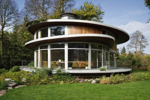 summer house,round house,timber house,mid century house,round hut,cubic house,inverted cottage,danish house,grass roof,modern house,smart house,modern architecture,house shape,garden elevation,wooden house,frame house,eco-construction,tree house,outdoor structure,dunes house,Illustration,Retro,Retro 19