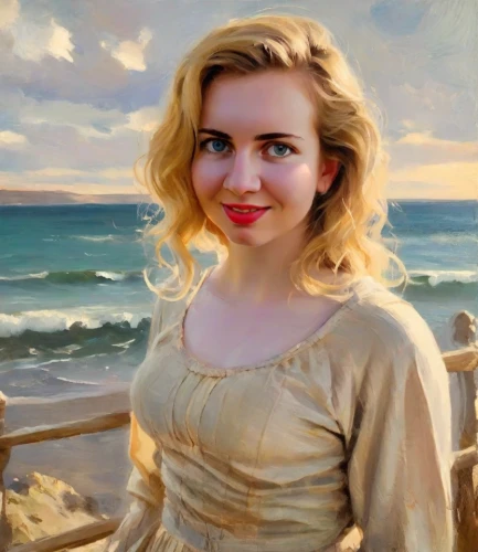 marilyn monroe,oil painting,romantic portrait,blonde woman,portrait of a girl,artist portrait,woman portrait,photo painting,portrait of christi,marilyn,girl on the boat,young woman,world digital painting,portrait of a woman,girl on the river,the blonde in the river,girl portrait,beach background,oil painting on canvas,portrait background