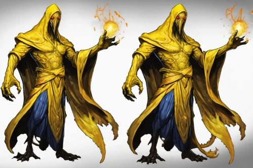 firedancer,torches,dodge warlock,yellow chicken,sulphur,flame spirit,undead warlock,yellow-gold,magus,yellow mustard,pillar of fire,smouldering torches,flaming torch,flickering flame,deviled eggs,golden root,paysandisia archon,golden mask,concept art,yellow python,Conceptual Art,Fantasy,Fantasy 26