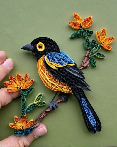 bird painting,paper art,flower and bird illustration,edible parrots,hand painting,decoration bird,embroidered flowers,an ornamental bird,bird flower,ornamental bird,colorful birds,birds on a branch,key birds,bookmark with flowers,whimsical animals,hand-painted,garden birds,embroidered leaves,bird illustration,birds on branch,Unique,Paper Cuts,Paper Cuts 09
