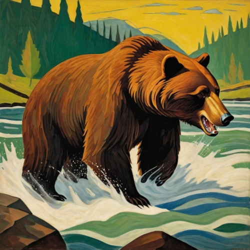 kodiak bear,kodiak,great bear,brown bear,bear kamchatka,brown bears,grizzly bear,alaska,grizzlies,nordic bear,the bears,bear market,yukon territory,bear guardian,bears,scandia bear,travel poster,grizzly,bear,kamchatka,Art,Artistic Painting,Artistic Painting 27