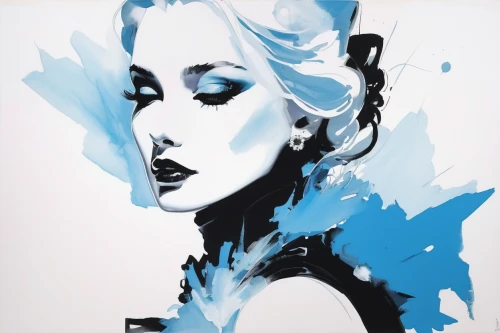 fashion illustration,blue painting,cool pop art,effect pop art,marylyn monroe - female,pop art style,stencil,warhol,marilyn,madonna,modern pop art,holly blue,ink painting,bluebottle,multi layer stencil,pop art woman,femme fatale,pop art girl,mazarine blue,girl-in-pop-art,Art,Artistic Painting,Artistic Painting 24