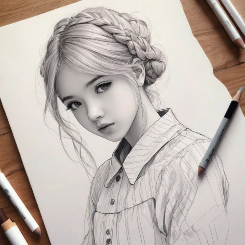 girl drawing,girl portrait,pencil art,pencil drawing,graphite,pencil drawings,clementine,young girl,charcoal pencil,vintage drawing,portrait of a girl,line-art,mystical portrait of a girl,mechanical pencil,rose drawing,beautiful pencil,angel line art,girl studying,line art,pencil and paper,Photography,Documentary Photography,Documentary Photography 22