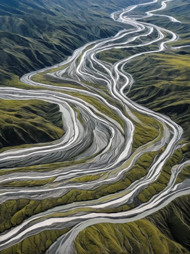 braided river,meanders,winding roads,winding road,the mongolian-russian border mountains,the mongolian and russian border mountains,the transfagarasan,bernina pass,meander,winding,eastern iceland,the pamir highway,landform,transfagarasan,fluvial landforms of streams,tibet,72 turns on nujiang river,river delta,nature of mongolia,yukon river,Illustration,Vector,Vector 10