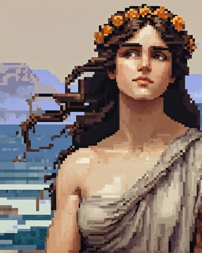 pixel art,artemisia,athena,cleopatra,aphrodite,artemis,aegean,cybele,facebook pixel,odyssey,capri,moana,pixel,rusalka,olympus,elaeis,hula,medusa,positano,pixelgrafic,Unique,Pixel,Pixel 01