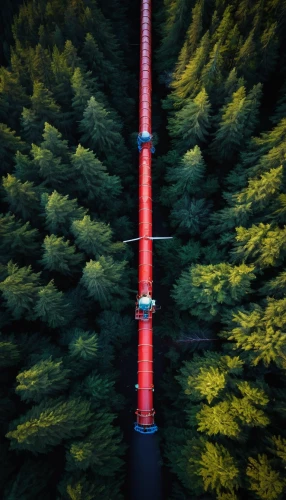 tree top,pontsycyllte,34 meters high,red cedar,tree tops,red lighthouse,treetop,treetops,buffalo plaid trees,alaska pipeline,germany forest,red tree,wooden poles,pipeline transport,spruce forest,the needle,wooden pole,industrial tubes,pipelines,hydropower plant,Conceptual Art,Fantasy,Fantasy 14