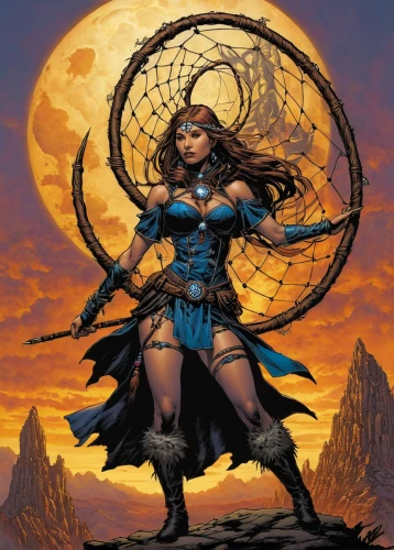 warrior woman,female warrior,huntress,wind warrior,swordswoman,sorceress,blue enchantress,goddess of justice,heroic fantasy,rosa ' amber cover,fantasy woman,celtic queen,mystique,zodiac sign libra,merida,the enchantress,fantasy warrior,wonderwoman,artemisia,sterntaler,Illustration,American Style,American Style 02