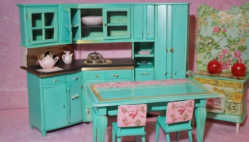doll kitchen,dollhouse accessory,dolls houses,doll house,vintage kitchen,dressing table,china cabinet,kitchen cabinet,sideboard,cabinet,kitchen cart,dollhouse,antique furniture,sewing room,chiffonier,the little girl's room,kitchenette,secretary desk,shabby-chic,cabinetry,Conceptual Art,Fantasy,Fantasy 24