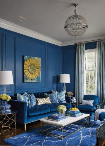 blue room,cobalt blue,mazarine blue,blue pillow,majorelle blue,blue painting,contemporary decor,blue lamp,electric blue,shades of blue,royal blue,color combinations,great room,luxury home interior,modern decor,stucco ceiling,dark blue and gold,sitting room,blue hydrangea,hauhechel blue,Illustration,Paper based,Paper Based 09