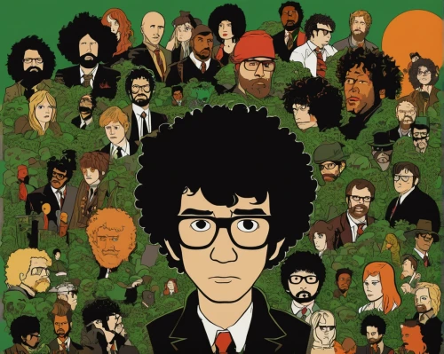 vector people,cartoon people,retro cartoon people,john lennon,pine family,hemp family,spotify icon,cartoon forest,chess icons,human rights icons,bob,popart,family tree,evergreen trees,cd cover,question oaks,moss,weeds,afro,icon collection,Illustration,American Style,American Style 06