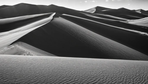 crescent dunes,shifting dunes,great sand dunes,dune landscape,shifting dune,admer dune,moving dunes,great dunes national park,white sands dunes,dunes,sand dunes,sand dune,dune sea,the sand dunes,dune,san dunes,high-dune,colorado sand dunes,desert desert landscape,arid landscape,Photography,Black and white photography,Black and White Photography 15