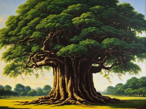 bodhi tree,rosewood tree,celtic tree,oak tree,flourishing tree,elm tree,tree of life,family tree,jaggery tree,oak,oregon white oak,bigtree,two oaks,tree species,fig tree,californian white oak,sacred fig,the japanese tree,robert duncanson,groenendael,Art,Classical Oil Painting,Classical Oil Painting 25