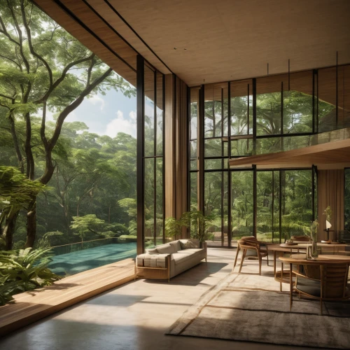 interior modern design,luxury home interior,modern living room,bamboo curtain,mid century modern,house in the forest,3d rendering,mid century house,living room,breakfast room,livingroom,tropical house,luxury property,dunes house,greenforest,eco hotel,modern room,bamboo plants,render,sitting room,Art,Classical Oil Painting,Classical Oil Painting 15