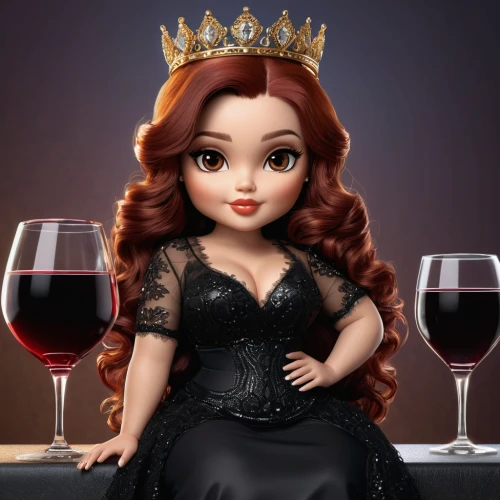 wine diamond,queen of hearts,redhead doll,merlot wine,a glass of wine,red wine,princess sofia,crown render,wine raspberry,queen of the night,merida,isabella grapes,burgundy wine,glass of wine,a princess,female doll,doll paola reina,wine,merlot,female alcoholism