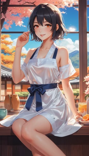 darjeeling tea,tea zen,kantai collection sailor,sakura background,japanese tea,coffee background,japanese sakura background,pouring tea,torii,citrus,honolulu,tea drinking,izakaya,mai tai,summer background,anime japanese clothing,euphonium,waitress,portrait background,dusk background,Illustration,Japanese style,Japanese Style 06