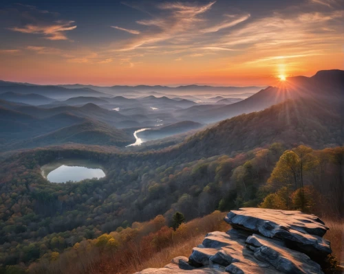 blue ridge mountains,west virginia,mountain sunrise,saxon switzerland,united states national park,elbe sandstone mountains,appalachian trail,tennessee,beech mountains,great smoky mountains,mountainous landscape,glass rock,carpathians,slowinski national park,mountain landscape,mountainous landforms,north carolina,beautiful landscape,landscape photography,the landscape of the mountains,Illustration,Realistic Fantasy,Realistic Fantasy 42