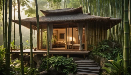 bamboo curtain,asian architecture,bamboo plants,ubud,tropical house,bamboo forest,eco hotel,tree house hotel,vietnam,bamboo frame,bamboo,southeast asia,timber house,hawaii bamboo,stilt house,bali,wooden house,beautiful home,luxury hotel,indonesia,Photography,General,Natural