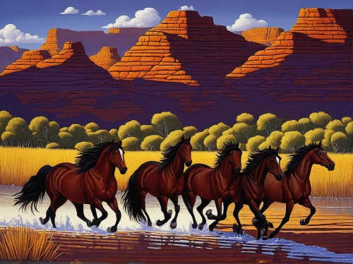 desert landscape,wild horses,horse herd,desert desert landscape,equines,mesquite flats,arid landscape,horses,camels,gobi desert,camel caravan,arabian horses,horse herder,steppe,dromedaries,altiplano,two-horses,guards of the canyon,equine,anasazi,Conceptual Art,Daily,Daily 33