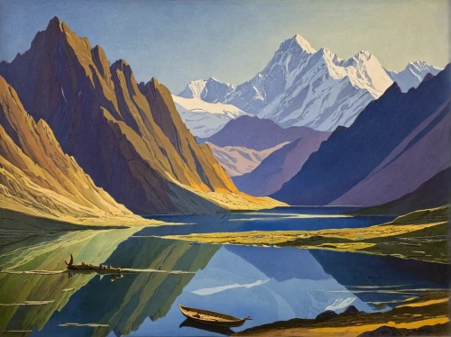 ladakh,karakoram,the pamir mountains,himalaya,pamir,fjord,mountain scene,himalayas,fjords,tajikistan,the pamir highway,nepal,himalayan,olle gill,talahi,everest region,leh,river landscape,mountain lake,baffin island,Illustration,Black and White,Black and White 29