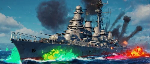 cruiser aurora,battleship,pre-dreadnought battleship,battlecruiser,armored cruiser,light cruiser,steam frigate,naval battle,kantai,rainbow at sea,victory ship,drillship,kamikaze,usn,protected cruiser,pearl harbor,gunboat,ironclad warship,heavy cruiser,destroyer,Conceptual Art,Oil color,Oil Color 21