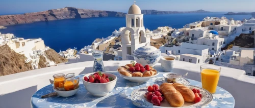 breakfast hotel,santorini,breakfast buffet,greek food,breakfast table,whipped cream castle,mediterranean cuisine,to have breakfast,greece,greek islands,breakfast menu,breakfast outside,oia,breakfast on board of the iron,greek island,breakfast in bed,afternoon tea,hellenic,high tea,sicilian cuisine,Conceptual Art,Fantasy,Fantasy 22