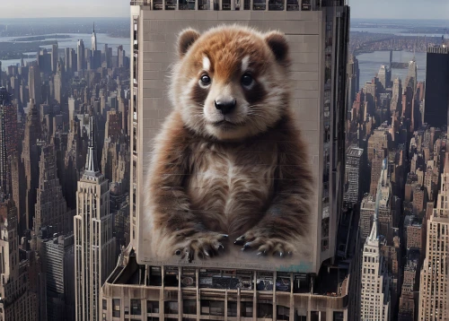 mozilla,firefox,rocket raccoon,skycraper,animal tower,lemur,red panda,atlas squirrel,north american raccoon,madagascar,high rise,1 wtc,1wtc,furta,high-rise,skyscraper,photo manipulation,cangaroo,coatimundi,high-rises,Conceptual Art,Fantasy,Fantasy 01