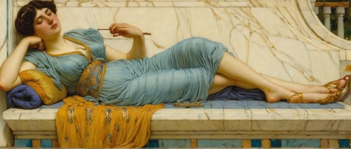 cleopatra,emile vernon,narcissus of the poets,narcissus,psyche,girl with cloth,woman on bed,angel playing the harp,harpist,cepora judith,lyre,neoclassic,neoclassical,dornodo,thymelicus,athena,artemisia,accolade,drapes,harp player,Illustration,Realistic Fantasy,Realistic Fantasy 03