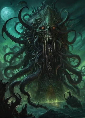 kraken,medusa gorgon,god of the sea,sea god,medusa,calamari,cuthulu,poseidon,octopus,gorgon,tentacles,sea monsters,nautilus,tentacle,argus,the bottom of the sea,apiarium,poseidon god face,cephalopod,octopus tentacles,Illustration,Realistic Fantasy,Realistic Fantasy 47