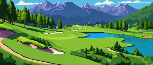 golf course background,golf landscape,landscape background,golfcourse,golf game,golf course,salt meadow landscape,golf resort,pixel art,golf courses,the golf valley,cartoon video game background,mountain landscape,pitch and putt,golf hole,the golfcourse,alpine meadows,ski resort,mountains,mountainous landscape,Unique,Pixel,Pixel 05