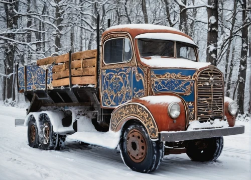 christmas truck,kamaz,ford cargo,winter service,russian truck,christmas pick up truck,snowplow,tractor trailer,ford truck,snow plow,russian winter,ford f-series,freight wagon,christmas truck with tree,freight transport,covered wagon,vintage vehicle,wooden wagon,rust truck,concrete mixer truck,Illustration,Realistic Fantasy,Realistic Fantasy 42