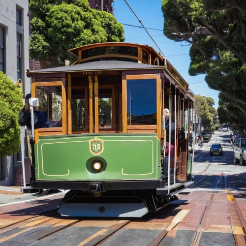 street car,trolley train,san francisco,streetcar,sanfrancisco,cable car,trolley,cable cars,the lisbon tram,tramway,tram car,tram,trolley bus,tram road,trolleys,light rail train,cablecar,gepaecktrolley,electric train,light rail,Illustration,Paper based,Paper Based 23