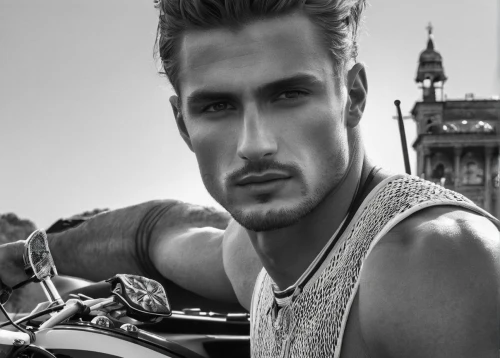 motorcyclist,biker,motorcycle racer,young model istanbul,male model,tatra,rockabilly style,pompadour,alex andersee,harley davidson,harley-davidson,rockabilly,motorcycle,motorcycling,motorcycles,austin stirling,motorbike,andreas cross,danila bagrov,bicycle mechanic,Illustration,Black and White,Black and White 17