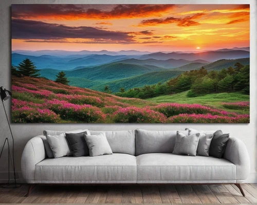 landscape background,panoramic landscape,meadow landscape,meadow in pastel,mountain scene,home landscape,mountain landscape,blue ridge mountains,background view nature,salt meadow landscape,view panorama landscape,wall decor,mountainous landscape,fantasy landscape,art painting,nature landscape,beautiful landscape,3d background,wall decoration,mountain sunrise,Illustration,Retro,Retro 03