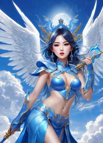 blue enchantress,archangel,guardian angel,angel wings,goddess of justice,baroque angel,angel girl,angel wing,fantasy art,the archangel,angel,zodiac sign libra,angelology,winged heart,uriel,love angel,wing blue white,dove of peace,fire angel,harpy,Illustration,Black and White,Black and White 25