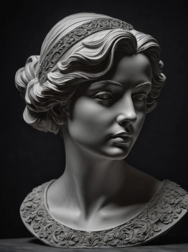 woman sculpture,sculpt,art deco woman,decorative figure,bust,sculptor ed elliott,3d figure,sculptor,sculpture,classical sculpture,3d model,bust of karl,bronze sculpture,scuplture,bonnet ornament,jane austen,head woman,allies sculpture,woman's face,victorian lady,Photography,General,Fantasy