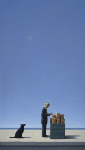 boy and dog,postmasters,olle gill,dog and cat,assistant,travelers,seller,working dog,working terrier,schipperke,art dealer,working animal,the collector,two cats,carol colman,matruschka,postman,workforce,composition,berger picard,Art,Artistic Painting,Artistic Painting 48