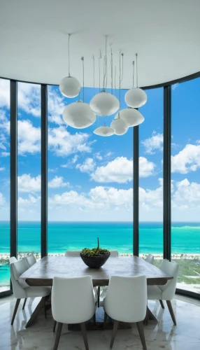 window with sea view,ocean view,south beach,window covering,contemporary decor,beach house,fisher island,breakfast room,sky apartment,interior modern design,palmbeach,luxury property,modern decor,sandpiper bay,beachhouse,dunes house,seaside view,window treatment,concrete ceiling,dining room,Photography,Documentary Photography,Documentary Photography 13