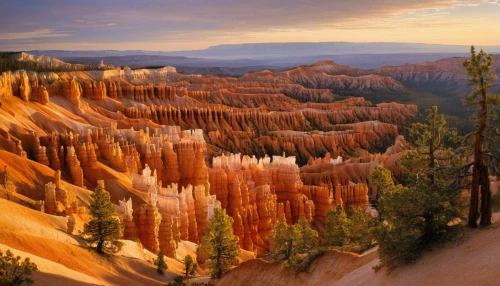 bryce canyon,fairyland canyon,hoodoos,united states national park,yellow mountains,painted hills,flaming mountains,red cliff,national park,cliff dwelling,canyon,red earth,aeolian landform,soil erosion,natural landscape,the national park,zion,high desert,mountainous landforms,arid landscape,Illustration,Realistic Fantasy,Realistic Fantasy 14