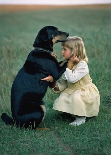 girl with dog,boy and dog,tenderness,beauceron,black and tan coonhound,the dog a hug,companion dog,giant dog breed,rottweiler,little boy and girl,gordon setter,companionship,black shepherd,greater swiss mountain dog,bernese mountain dog,austrian black and tan hound,black german shepherd,black and tan terrier,mans best friend,human and animal,Illustration,Abstract Fantasy,Abstract Fantasy 15