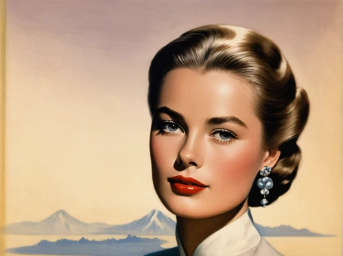 grace kelly,ingrid bergman,retro 1950's clip art,vintage female portrait,maureen o'hara - female,vintage woman,retro women,olivia de havilland,vintage 1950s,pompadour,vintage women,retro woman,art deco woman,vintage makeup,jane russell-female,1940 women,vintage art,retro pin up girl,stewardess,marylyn monroe - female,Illustration,Japanese style,Japanese Style 21