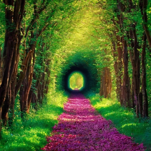 tunnel of plants,plant tunnel,wall tunnel,tunnel,the mystical path,forest path,heaven gate,hollow way,pathway,the way of nature,passage,the path,aaa,tree lined path,the way,forest road,fairytale forest,fairy forest,the luv path,enchanted forest,Illustration,Realistic Fantasy,Realistic Fantasy 37