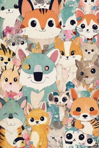 vintage wallpaper,fox stacked animals,kawaii animal patch,seamless pattern,foxes,children's background,background pattern,birthday banner background,animal stickers,kawaii animals,wallpaper roll,scrapbook background,paper background,owl background,kawaii animal patches,dot background,screen background,bandana background,cartoon forest,kimono fabric,Unique,Paper Cuts,Paper Cuts 06