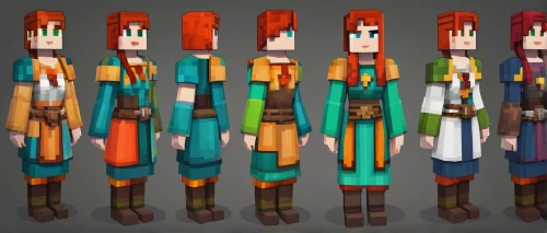 villagers,mahogany family,merida,redheads,transistor,equine coat colors,characters,people characters,wood elf,horsetail family,staves,paper dolls,sewing pattern girls,vector people,folk costumes,game characters,clergy,torches,aesulapian staff,elphi,Unique,Pixel,Pixel 03