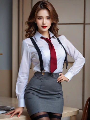 flight attendant,stewardess,secretary,office worker,business girl,nurse uniform,business woman,businesswoman,pencil skirt,school uniform,school skirt,receptionist,barista,waitress,business angel,bussiness woman,women clothes,women fashion,white-collar worker,sales person,Conceptual Art,Fantasy,Fantasy 15