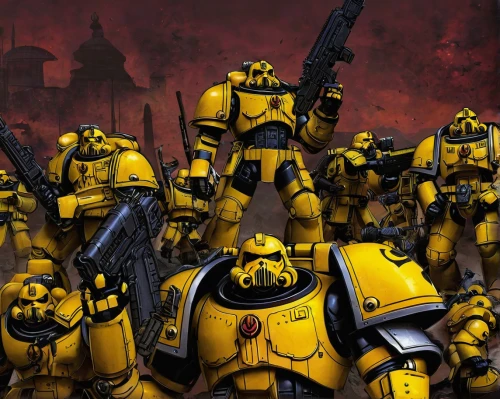storm troops,shield infantry,scarabs,tau,federal army,patrols,destroy,yellow machinery,defense,heavy object,bumblebees,bumblebee,yellow wall,yellow hammer,the army,dreadnought,kryptarum-the bumble bee,dewalt,guards of the canyon,swarms,Illustration,Vector,Vector 12